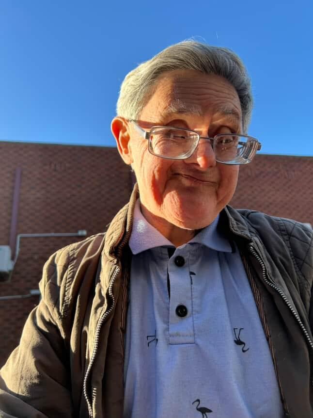 Resident portrait outdoors