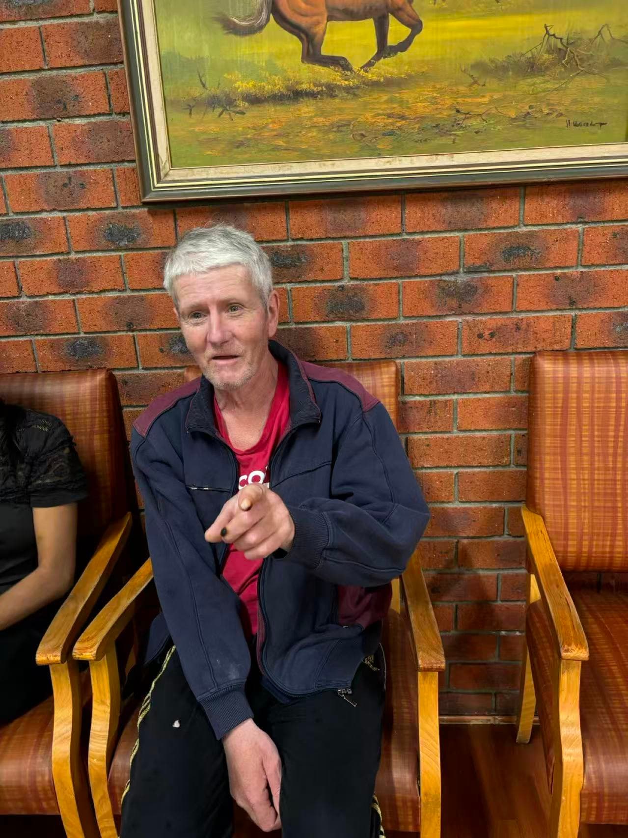 Resident relaxing in the common lounge